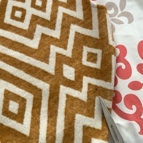 𝅺ivy Jane Sweater Poncho Pullover Style Top Mixed Geometric Print - Picture 12 of 13